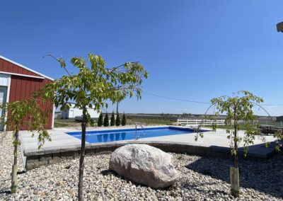 Custom Landscape Around Pool