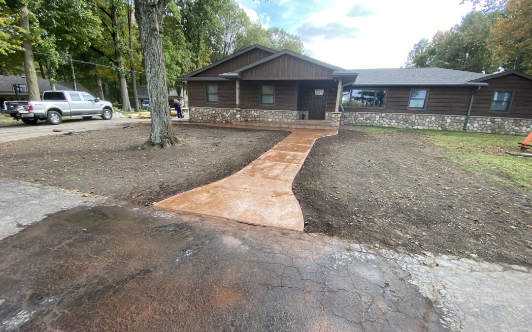 Bright Custom Walkway